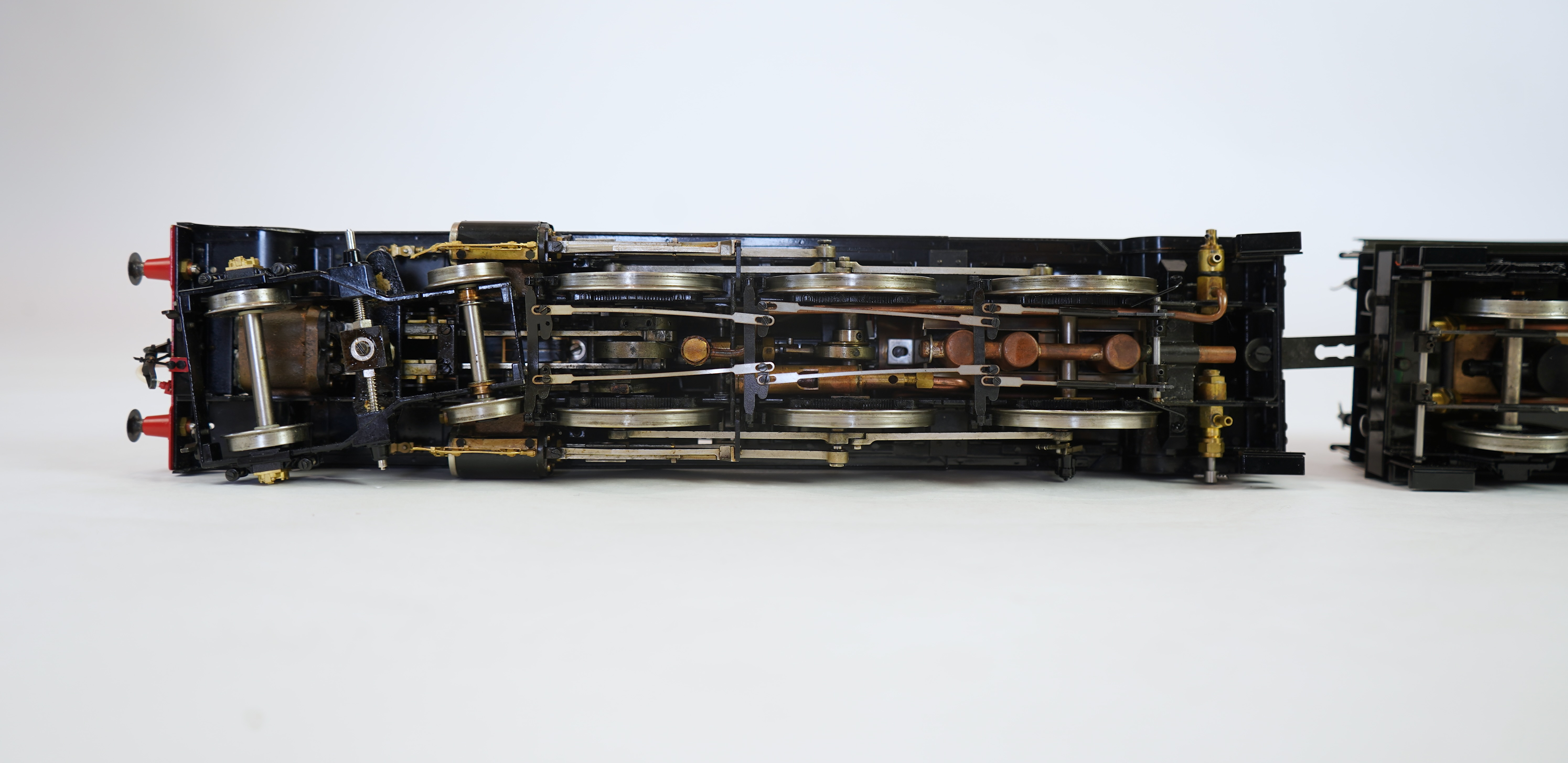 A Gauge One Aster Hobbies live steam GWR King Class, 4-6-0 tender locomotive, King George V 6000, with spirit fired working four cylinder motion, with assembly and operating instructions.
